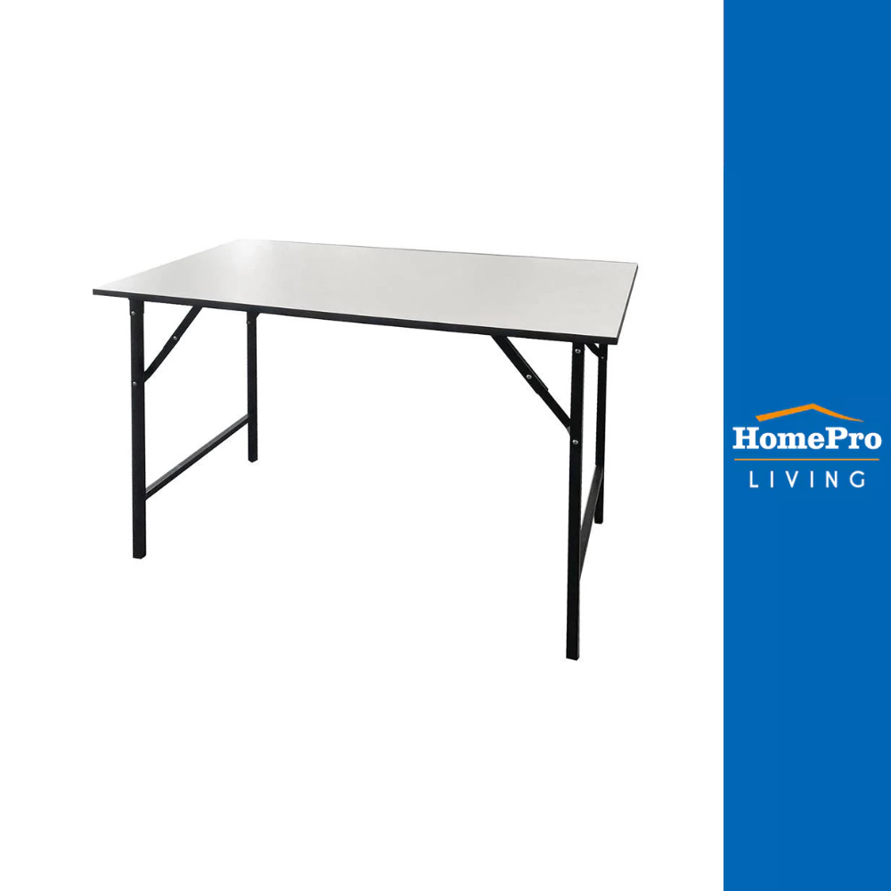 HomePro โต๊ะอเนกประสงค์เหลี่ยม 60x120 ซม. สีขาว แบรนด์ FURDINI โต๊ะครัว