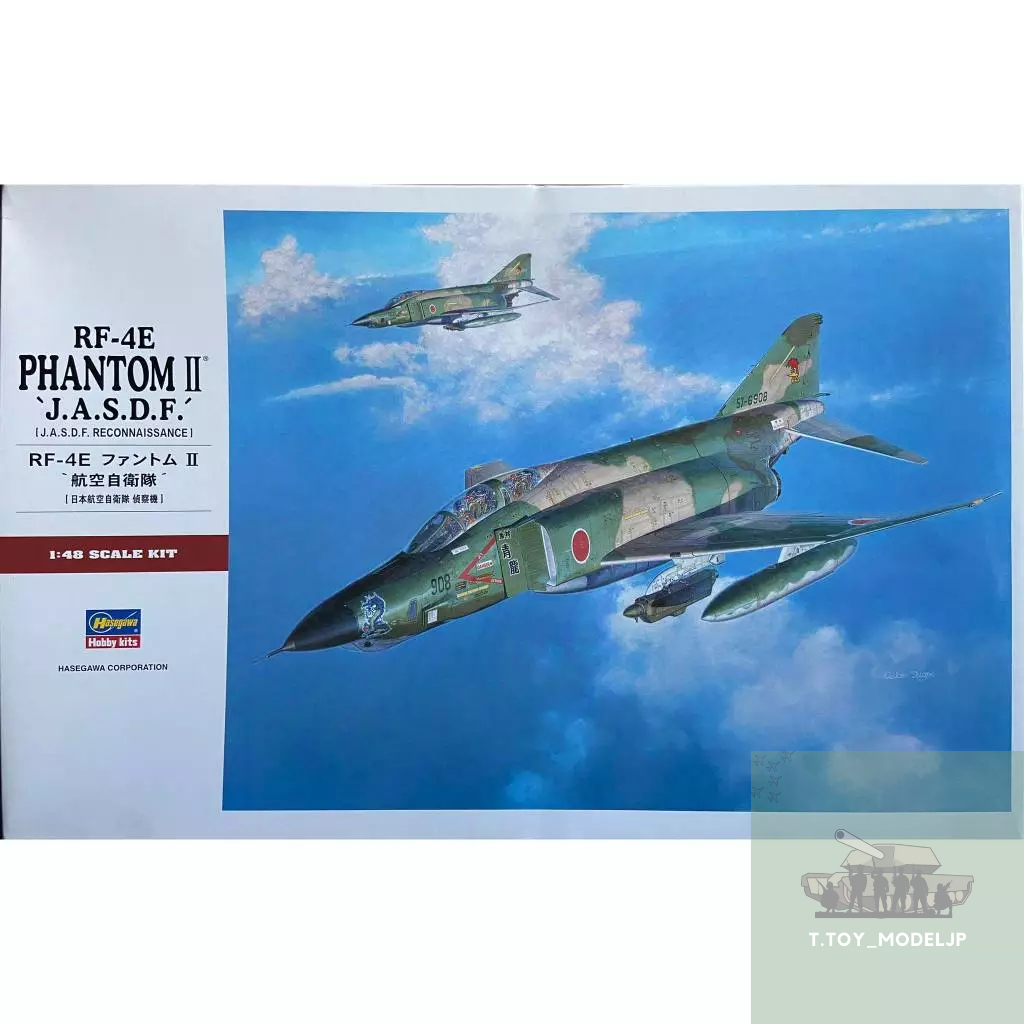 Hasegawa 1/48 RF-4E Phantom II J.A.S.D.F. โมเดลเฮริคอปเตอร์ เครื่องบินรบสงครามโลก เครื่องบินประกอบ