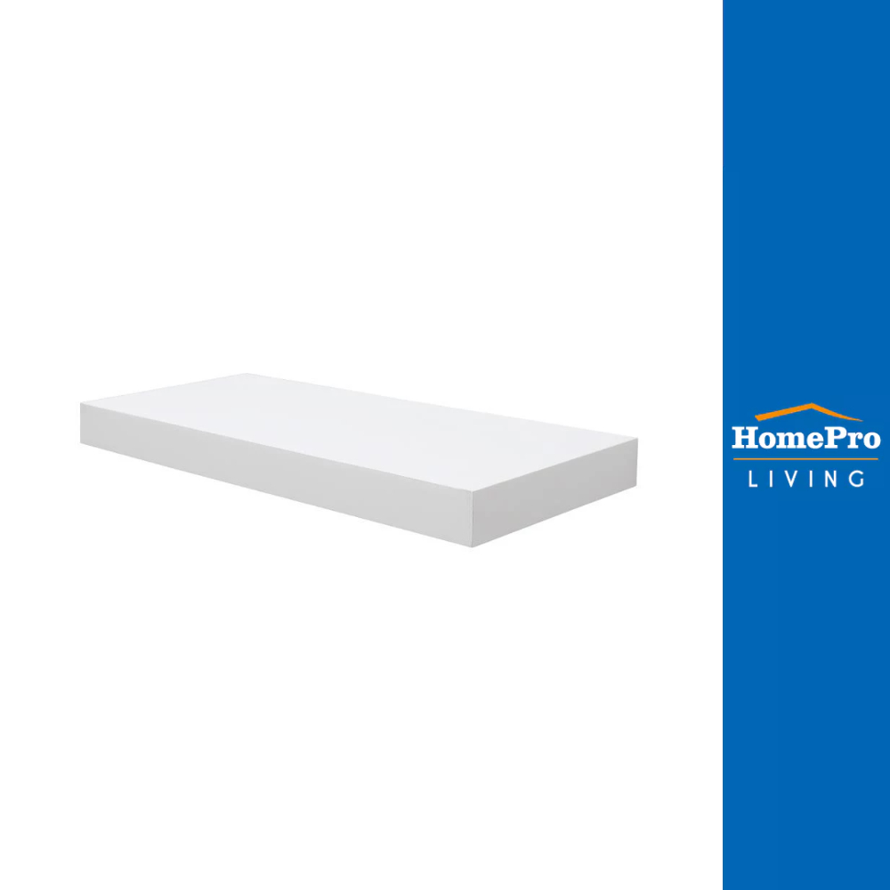STACKO แผ่นชั้นไม้ซ่อนขา 60x24x5 ซม. สีขาว จัดส่งโดย HomePro