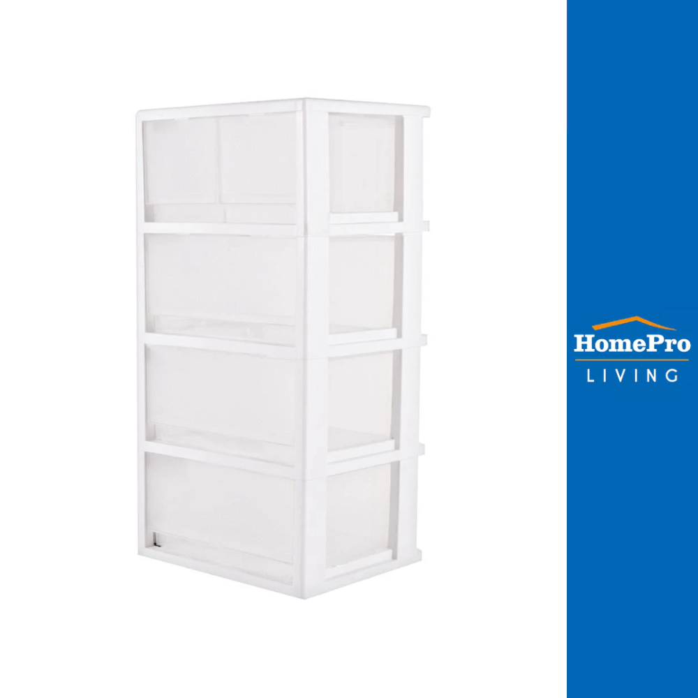 STACKO ตู้ลิ้นชัก 5 ชั้น มีล้อ FINE 42.1x35.8x105.5 ซม. สีขาว จัดส่งโดย HomePro