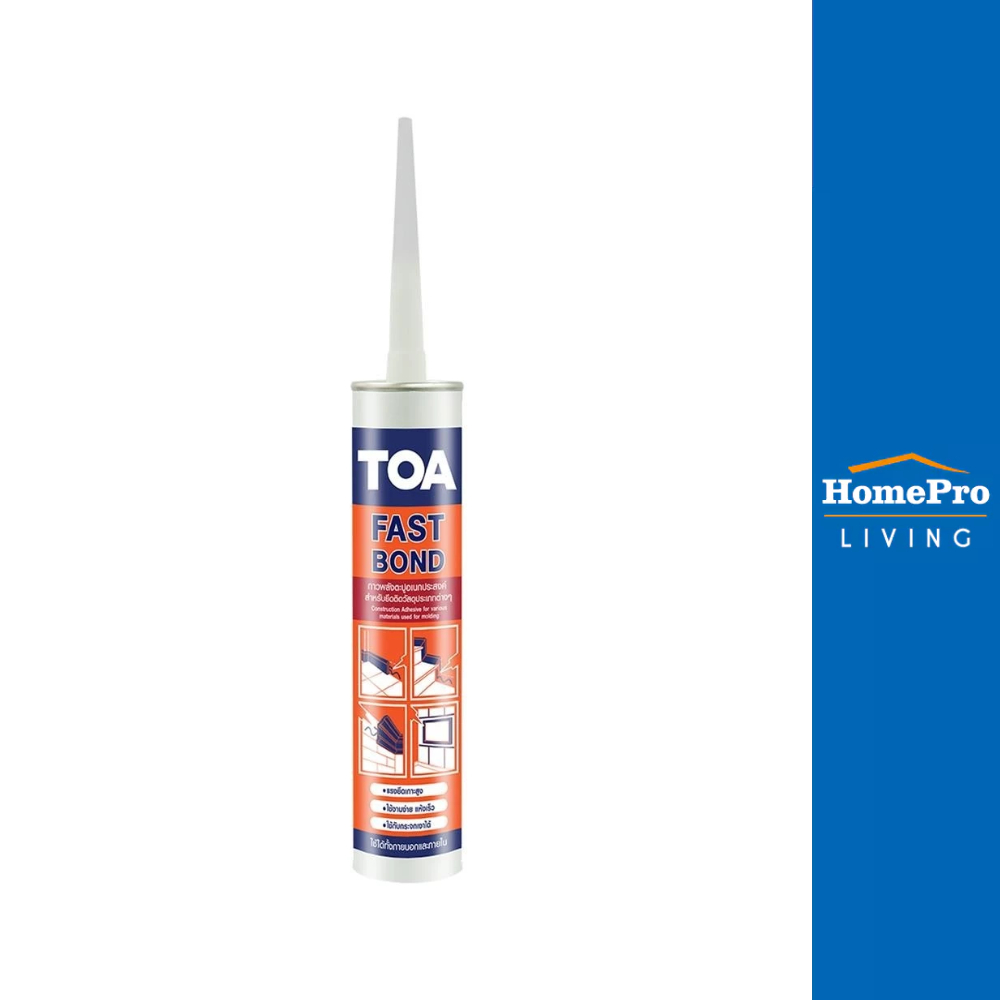 TOA กาวพลังตะปูสูตรน้ำมัน FAST BOND 320 กรัม สีเบจ (1ลัง)