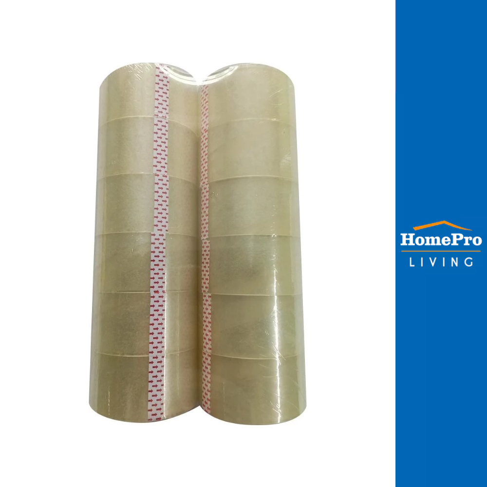 PACK IN เทป OPP 2 นิ้ว x 45 หลา สีใส 12 ม้วน/แพ็ค จัดส่งโดย HomePro