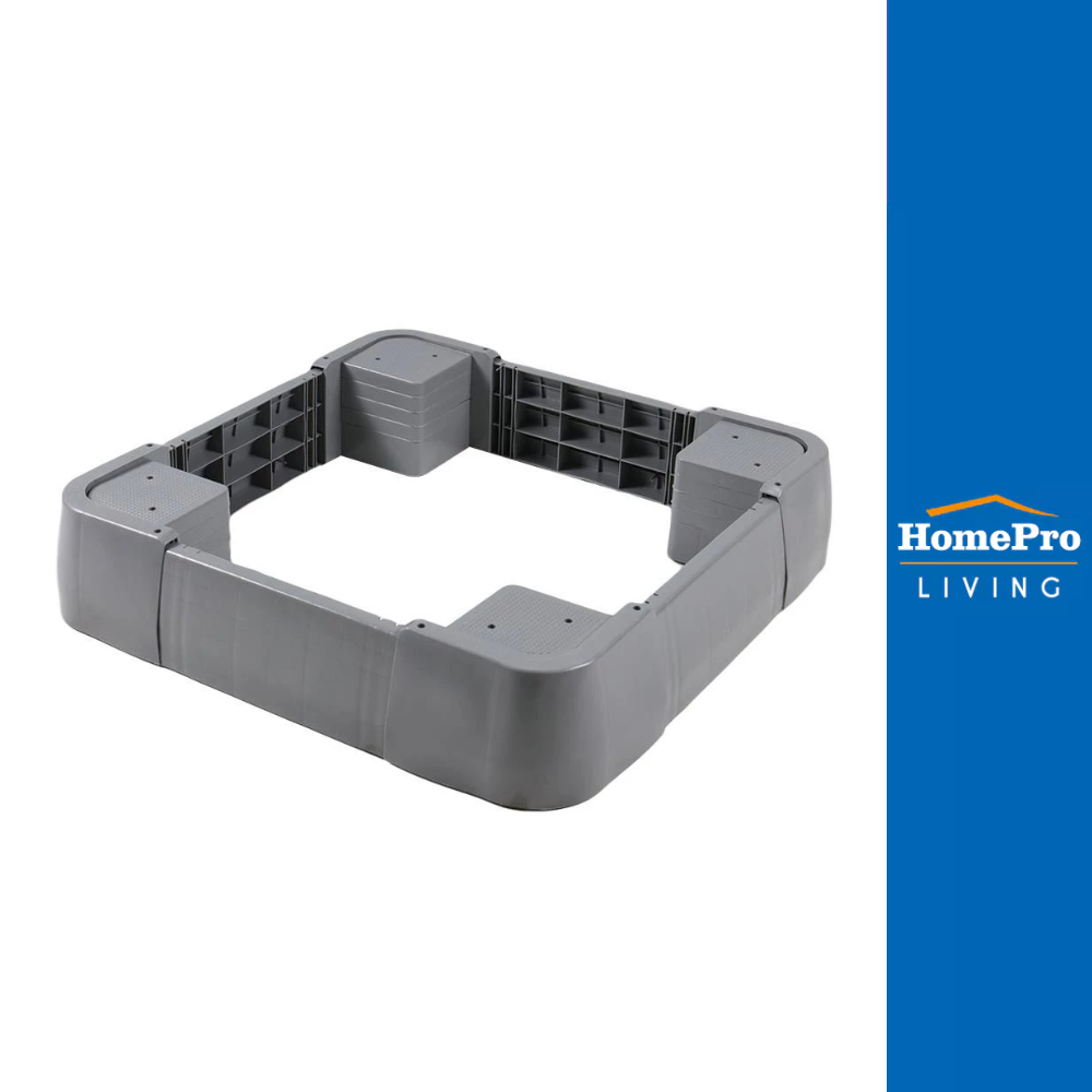 CKR PLASTIC ฐานรองเครื่องซักผ้าปรับได้ F-WS-WL 51-65X51-65 ซม. สีเทา SIZE S จัดส่งโดย HomePro