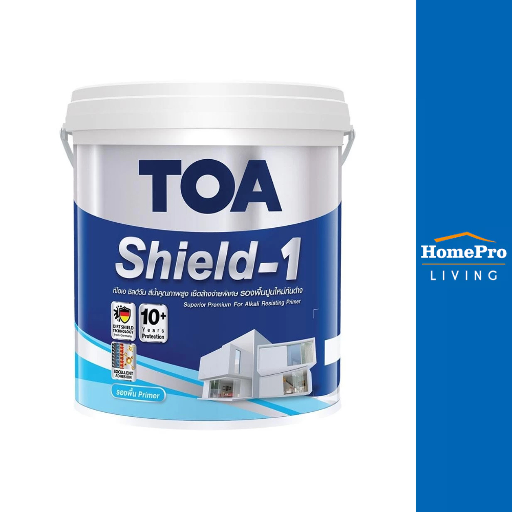HomePro สีรองพื้นปูนใหม่ SHIELD-1 ด้าน 5 แกลลอน แบรนด์ TOA