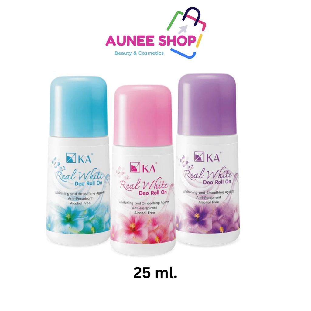 ส่งฟรี/มีไลฟ์ KA Real White Deo Roll on 25ml โรลออนระงับกลิ่นกาย 💕