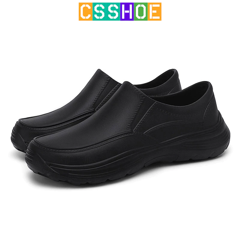 CSSHOE รองเท้าเชฟรองเท้าทำงานผู้ชาย กันลื่นกันน้ำ