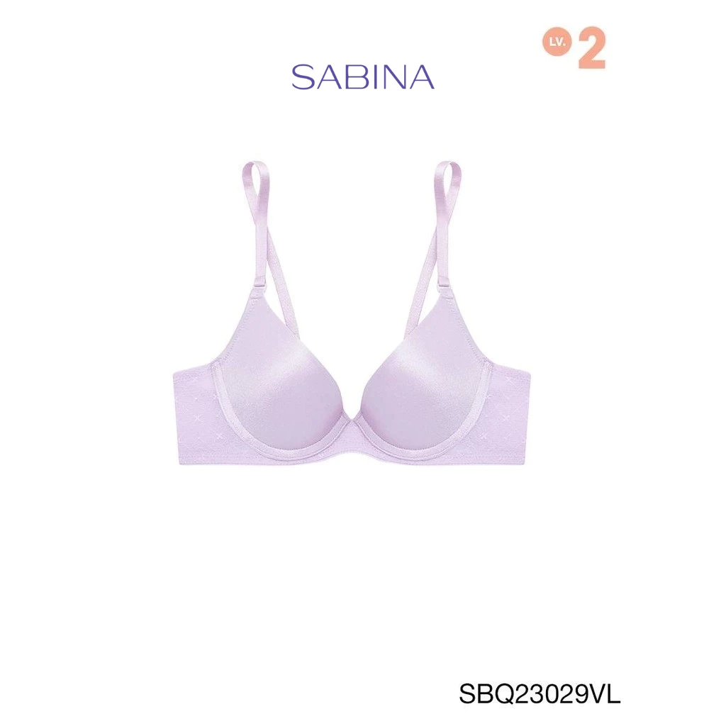 Sabina Twenty Five Level 2 เสื้อชั้นใน มีโครง รหัส SBQ23029VL - สีม่วงอ่อน