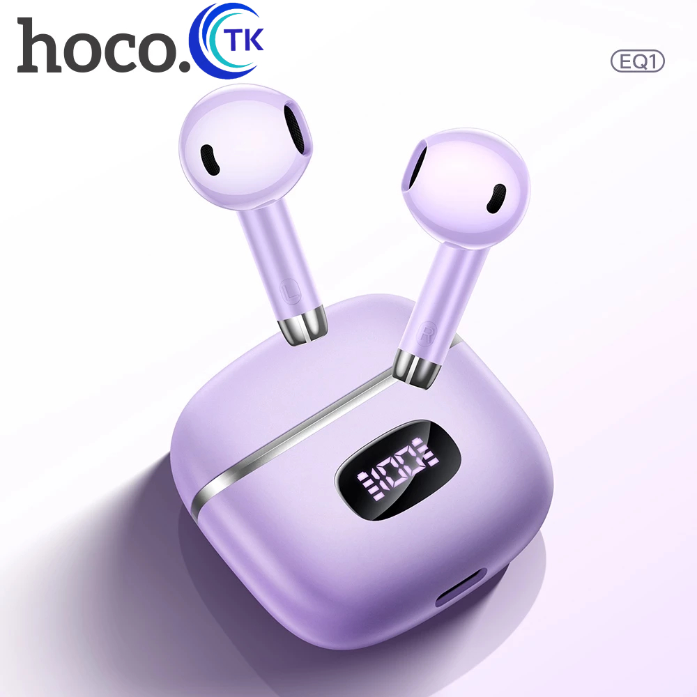 HOCO EQ1 หูฟังบลูทูธไร้สาย Ture wireless BT headset 5.3 หน้าจอ LED ควบคุมแบบสัมผัส พร้อมไมโครโฟน