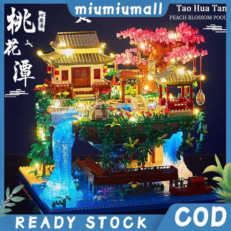 【2705 ชิ้น】พร้อมส่ง บล็อกตัวต่อเลโก้ Taohuatan ขนาดใหญ่ ความยากสูง สําหรับผู้ใหญ่