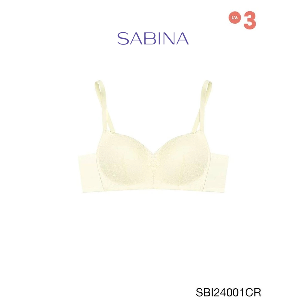 Sabina Modern V Level 3 เสื้อชั้นใน  ไร้โครง รหัส SBI24001CR - สีครีม
