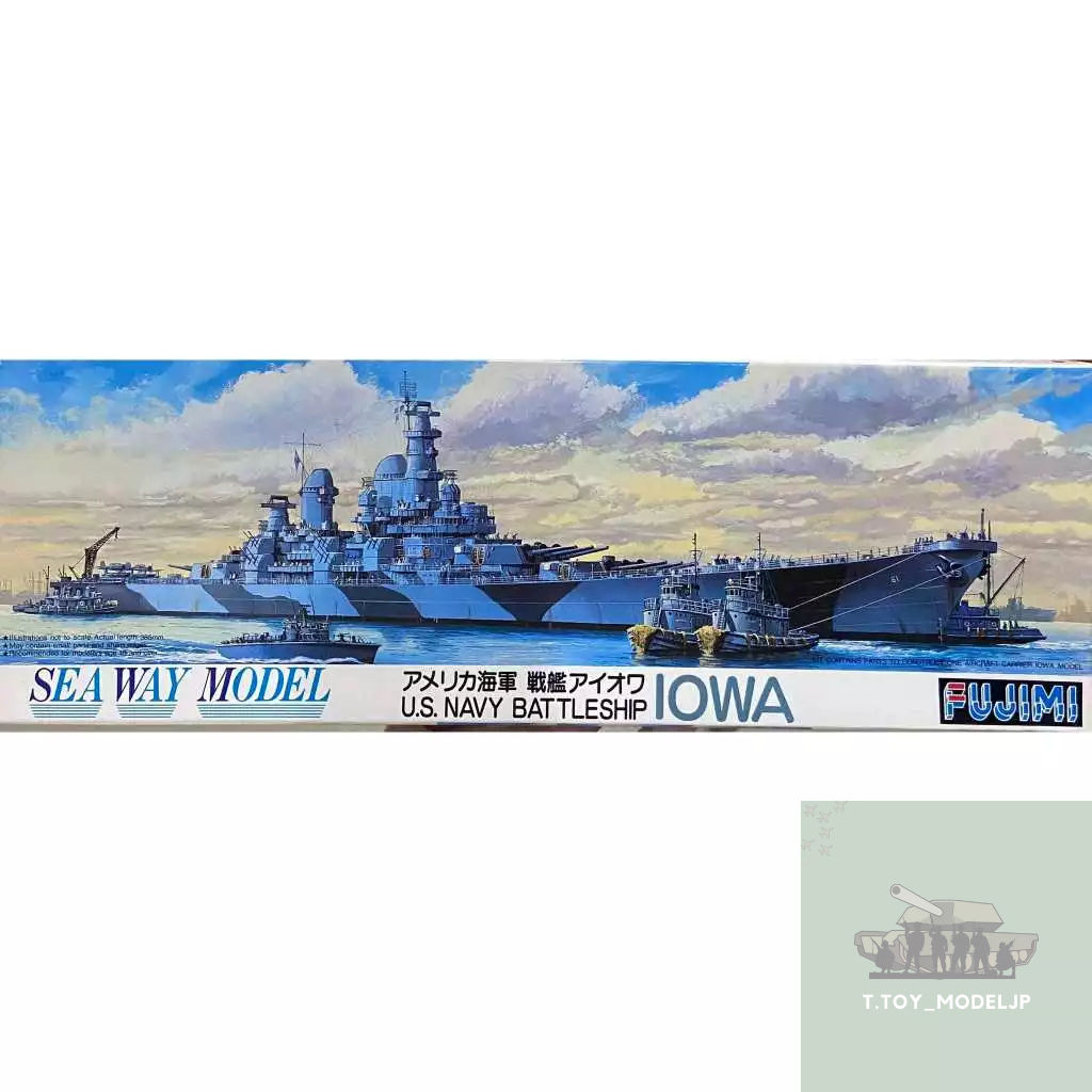 Fujimi 1/700 IOWA U.S.Navy Battle Ship โมเดลเรือรบ เรือประจัญบาน โมเดลเรือประกอบ