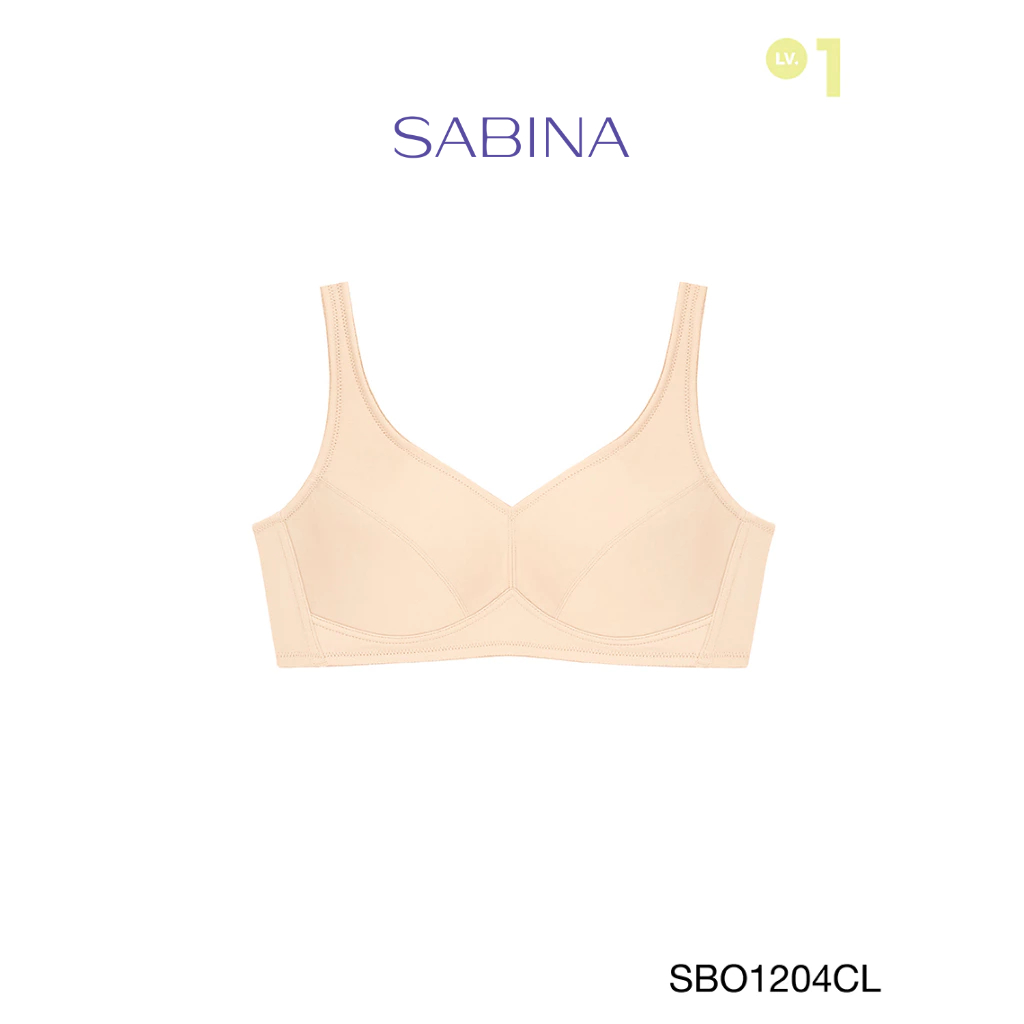 Sabina เสื้อชั้นใน Invisible Wire (ไม่มีโครง) รุ่น Function Bra รหัส SBO1204CL สีเนื้ออ่อน