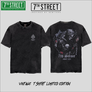 7th Street (ของแท้) ผ้าฟอก วินเทจ Oversize รุ่น V-BJK002