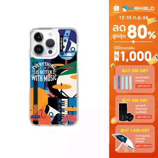 HI-SHIELD Stylish เคสใสกันกระแทก iPhone รุ่น Music4 [เคส iPhone14][เคส iPhone13]