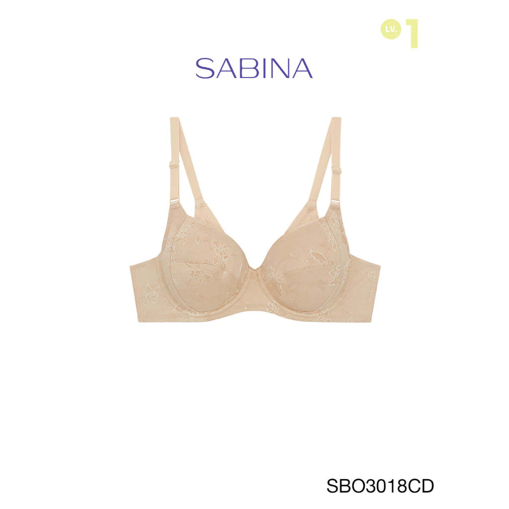 Sabina เสื้อชั้นใน มีโครง รุ่น Function Bra รหัส SBO3018CD สีเนื้อเข้ม