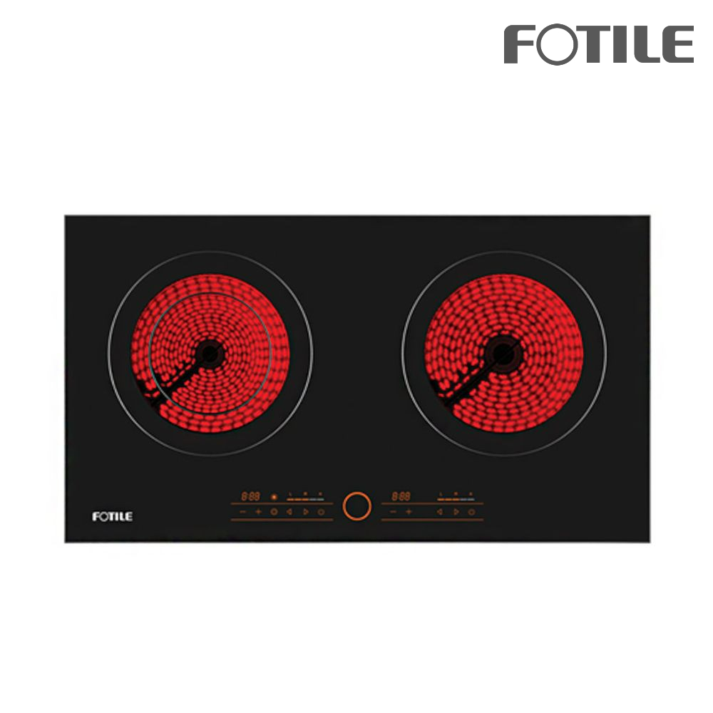 FOTILE เตาฝังเซรามิก EEG75201 75 ซม. กระจกเซรามิกเยอรมนี ปรับไฟได้หลายระดับ ปลอดภัย ตรวจจับความร้อน