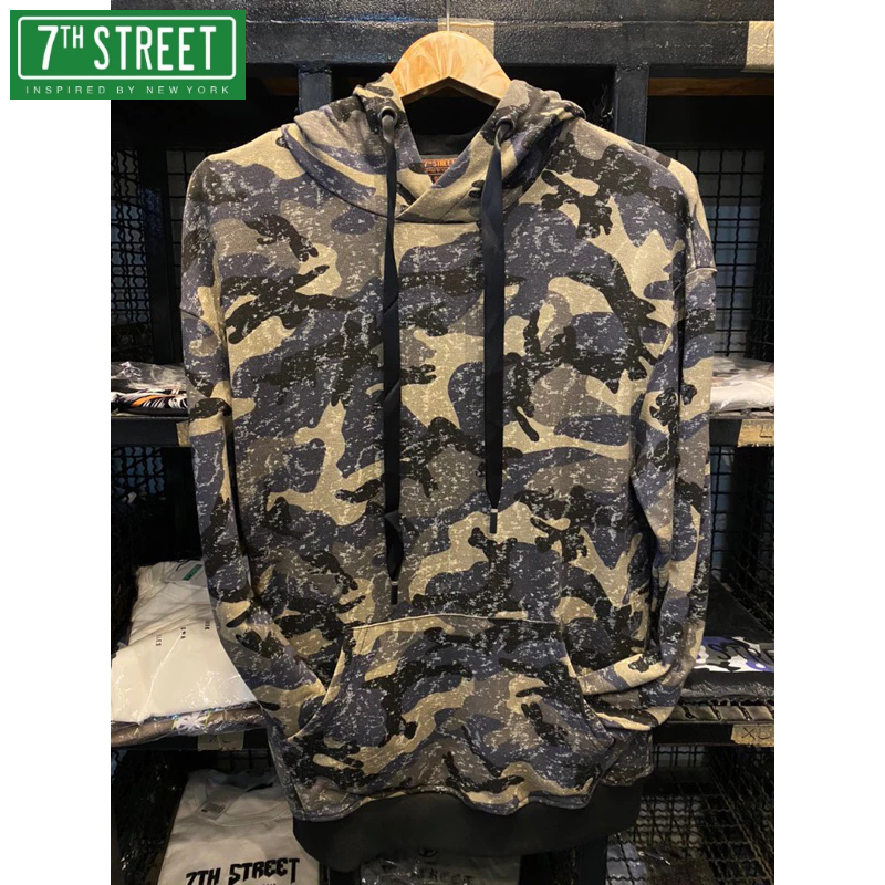 (ลดพิเศษ) 7th Street (ของแท้) เสื้อฮู้ด ลายพราง