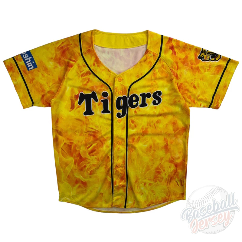 เสื้อเบสบอล Hanshin Tigers Mizuno Size L