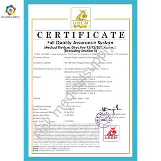 Suture ไหมเย็บแผล PAAMIDE Nylon 12เส้น/กล่อง เข็มติด ไม่ละลาย