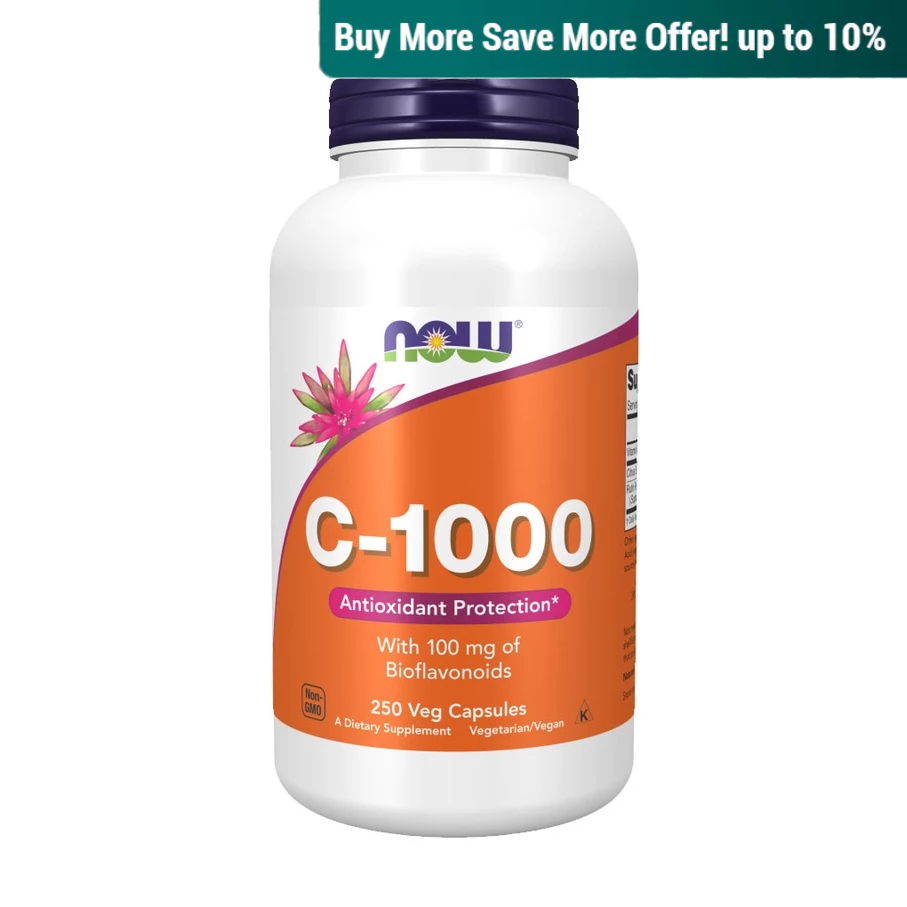Now Foods, C-1000, With 100 mg of Bioflavonoids, 250 Veg Capsules