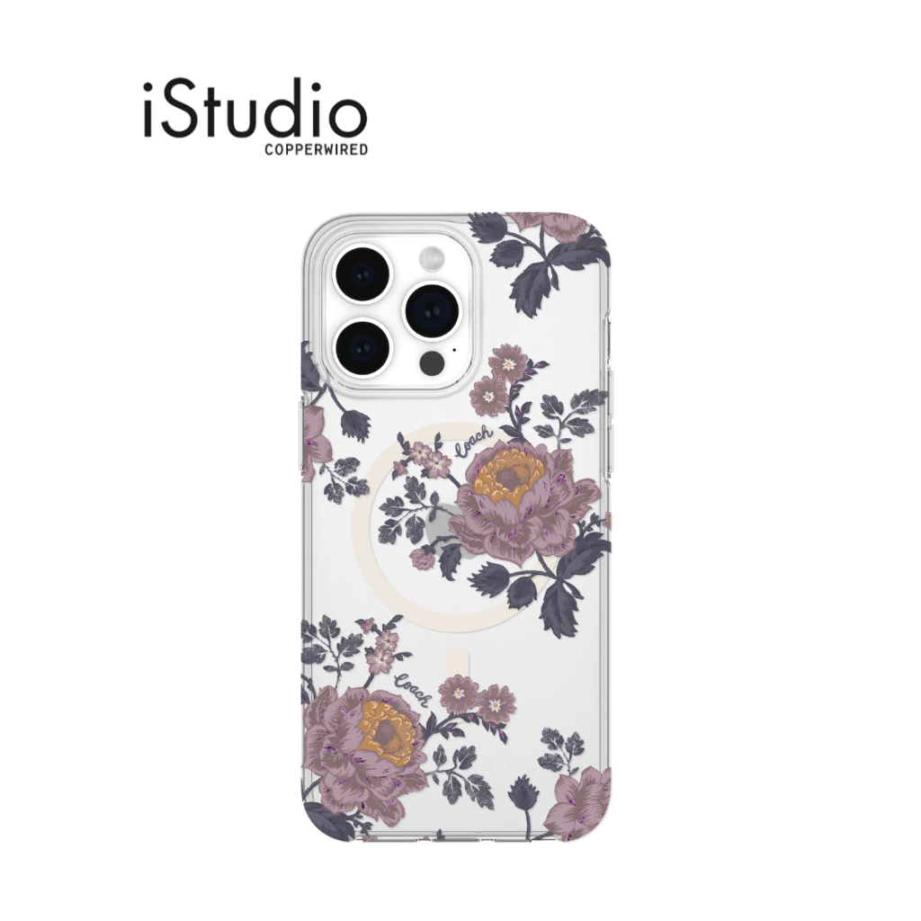 COACH Protective Case Mag for iPhone 15 Pro I iPhone 15 Pro Max - Moody Floral I iStudio by copperwi