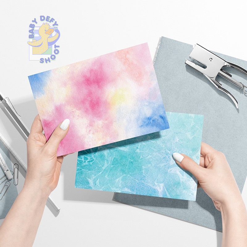 <พร้อมส่ง> การ์ดภาพ สีน้ำ2 Water-Color Card 2 ขนาด 14*21ซม 300แกรม พร็อบ กระดาษการ์ด การ์ดพร็อบ การ์ดตกแต่ง