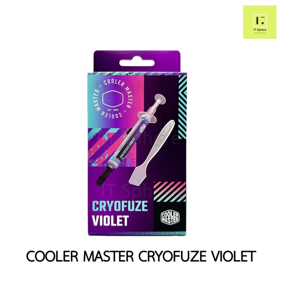 [ของแท้] ซิลิโคน CPU Cooler Master CryoFuze Violet Silicone CPU ซิลิโคนซีพียู ซิลิโคน ซีพียู เย็น cooler Cpu ซิลิโคนเหลว