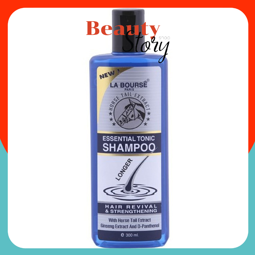 LA Bourse essential tonic shampoo ลาบูส เอสเซนเชี่ยล โทนิค แชมพู เร่งผมยาว –(ขวดแบนสีน้ำเงิน)–บำรุงรากผม ลาบูสส์ – โปรปัง