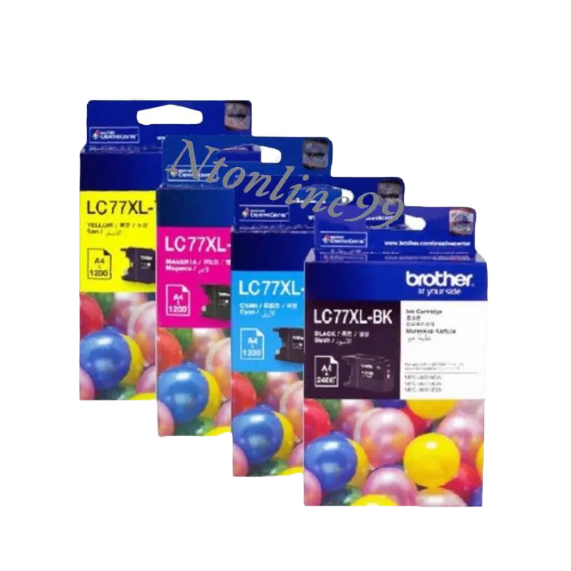 ตลับหมึกBrother LC-77XL (BK/C/M/Y)#ของแท้