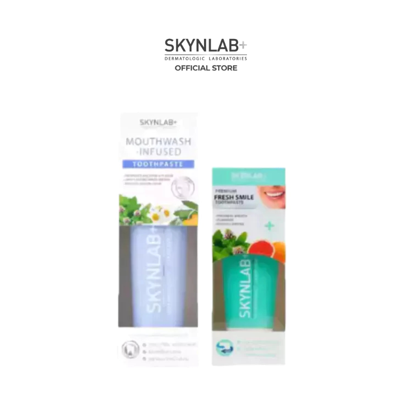 Skynlab ชุดยาสีฟัน160g+ยาสีฟัน 50g สกินแล็บ #ลดกลิ่นปากยิ้มสดชื่น #ผลิตภัณฑ์ดูแลช่องปากระดับพรีเมี่ยม #PPKritt #BKP