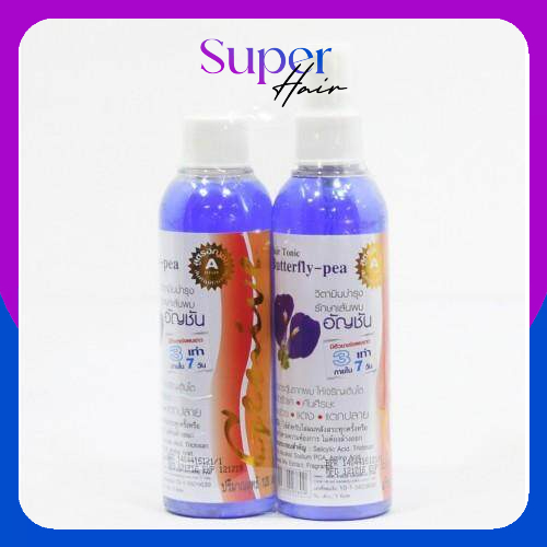 Genive Hair Tonic Buterfly Pea เจนีวี่ วิตามิน แฮร์ โทนิค (ดอกอัญชัญ) สูตรเร่งผมยาว บำรุงรากผม ลดการหลุดร่วง ขจัดรังแค