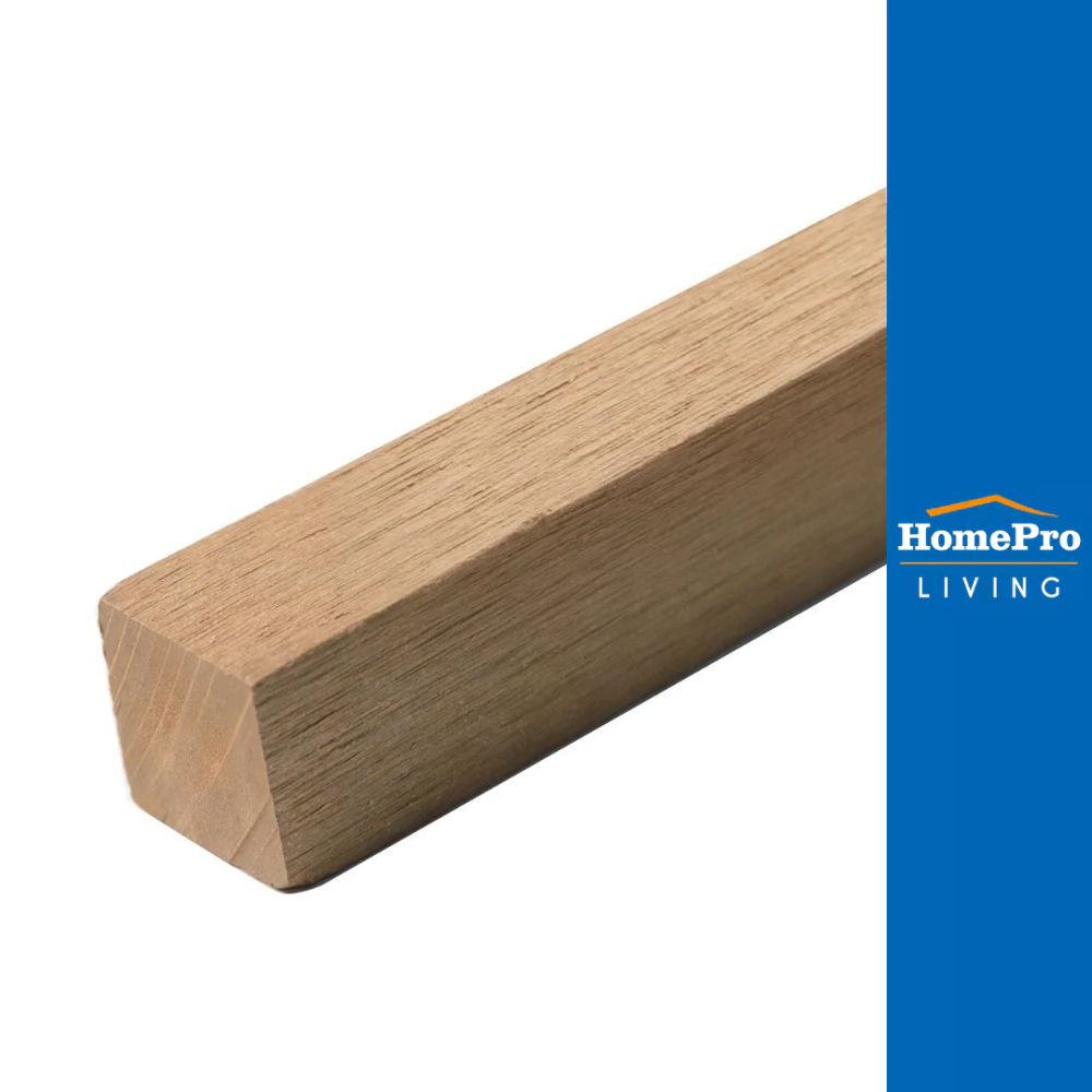 WATSADUNIYOM ไม้ระแนง แบบตัน 5X300X2 ซม. สีไม้สัก จัดส่งโดย HomePro