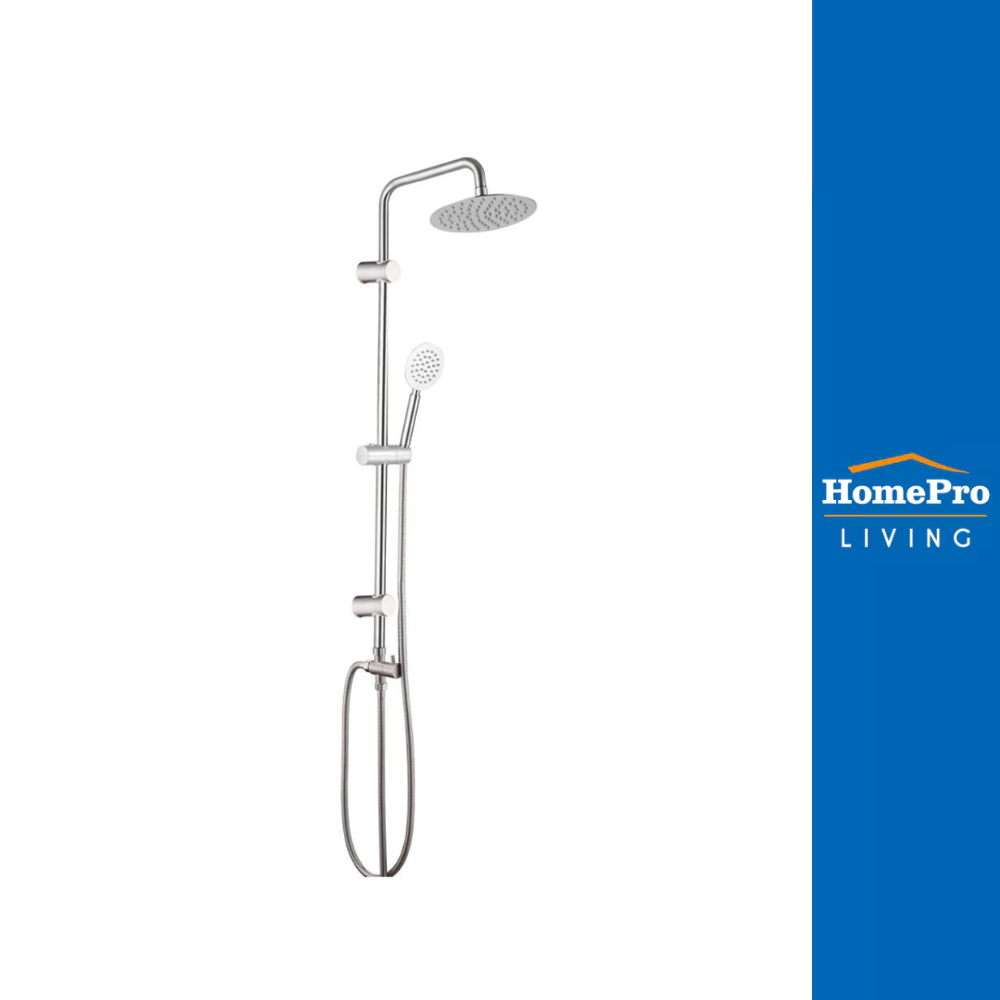 RASLAND ฝักบัว RAIN SHOWER เดี่ยว SUPREME304 สีสเตนเลส จัดส่งโดย HomePro
