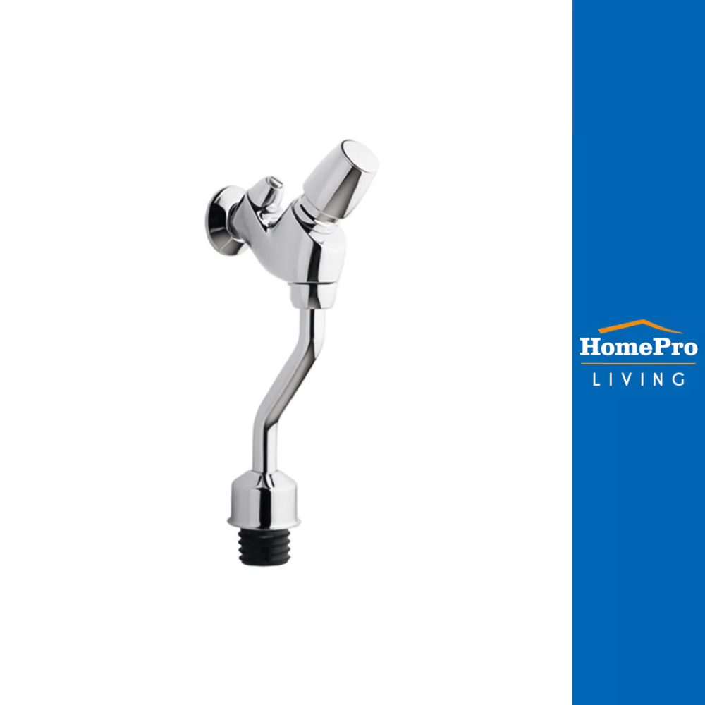 COTTO ฟลัชวาล์วโถปัสสาวะชายท่อโค้งชนิดกด CT474N(S)(HM) สีโครม จัดส่งโดย HomePro