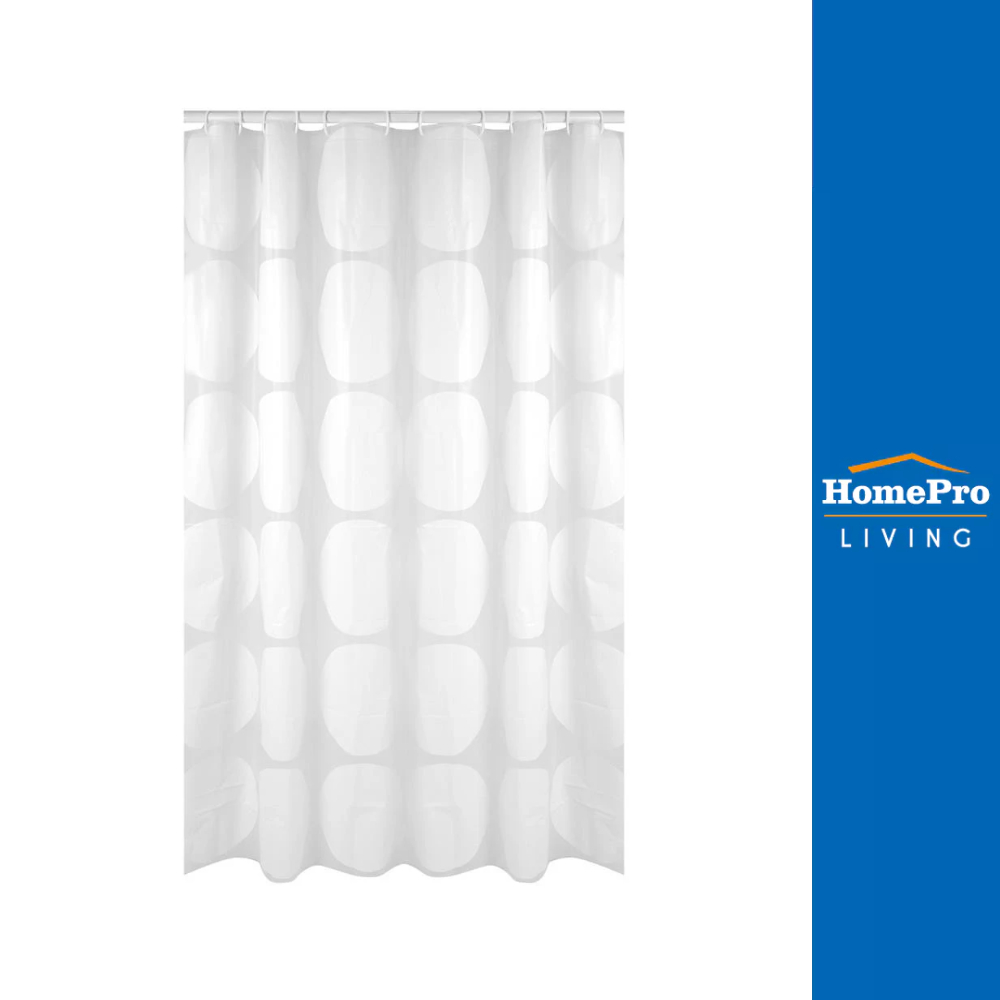 MOYA ม่านห้องน้ำ PEVA MCPE0058A 180x180 ซม. จัดส่งโดย HomePro ผ้าม่านห้องน้ำ ม่านกั้นอาบน้ำ