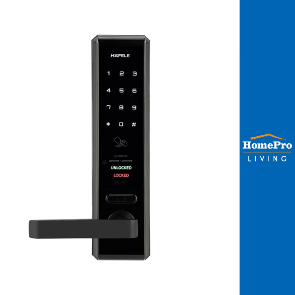 HomePro กลอนดิจิตอล  EL7200-TC BK 499.56.223 สีดำ แบรนด์ HAFELE
