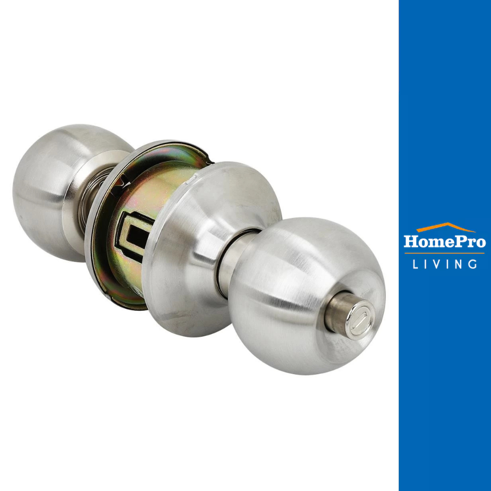 YALE ลูกบิดห้องน้ำ EKN-VCA5142US32D หัวกลม สีสเตนเลส จัดส่งโดย HomePro