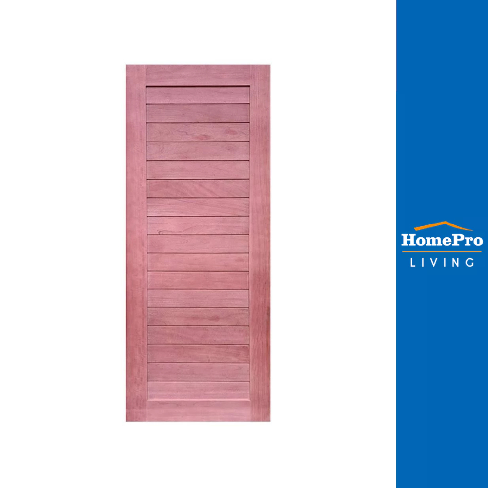 HomePro ประตูไม้สยาแดง โมเดิร์น 80x200 ซม. แบรนด์ AZLE