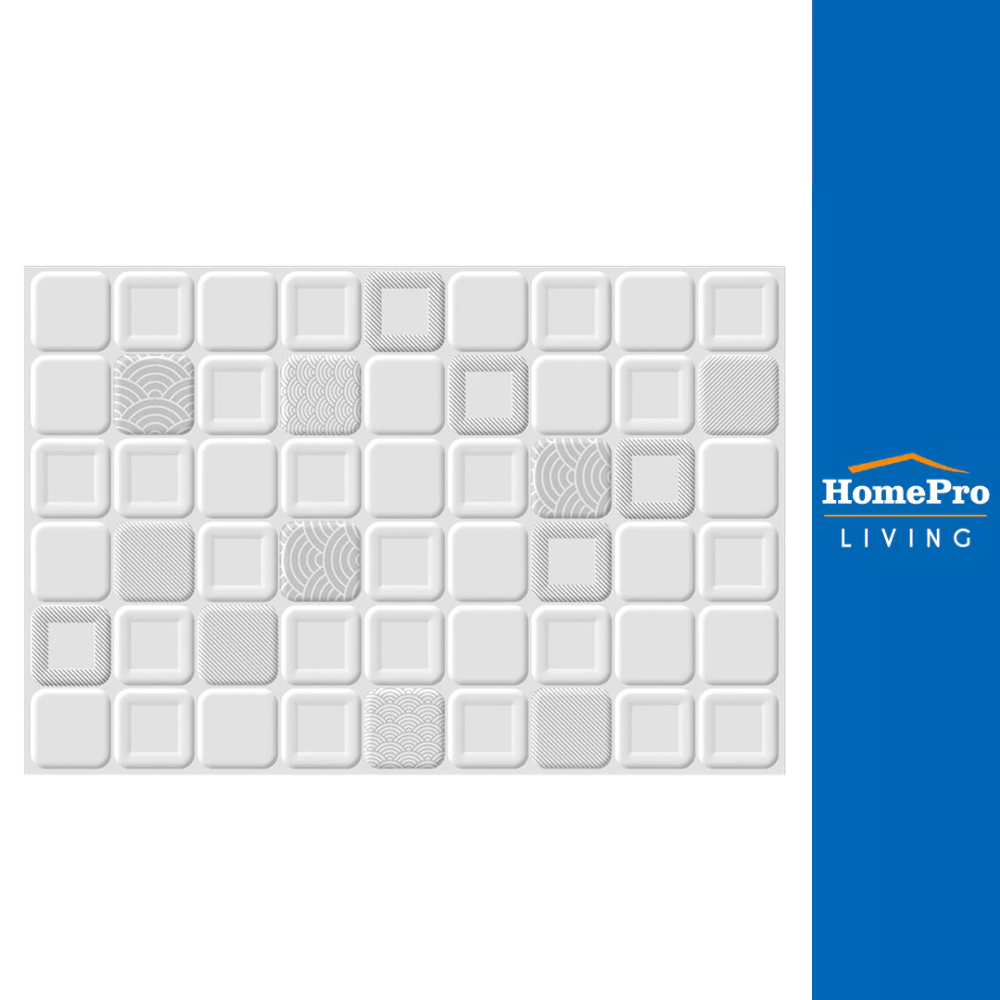 MAXIMUS กระเบื้องผนัง 30x45 ซม. ยูริ ไวท์ 0.81 ตร.ม. จัดส่งโดย HomePro