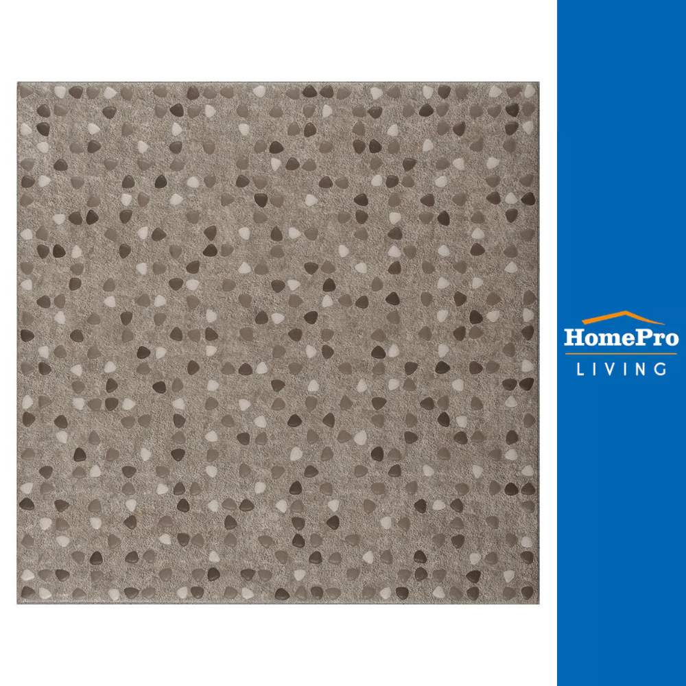 COTTO กระเบื้องพื้นพอร์ซเลน 16x16 นิ้ว ฮัมเบิ้ล ร็อค น้ำตาล PM จัดส่งโดย HomePro