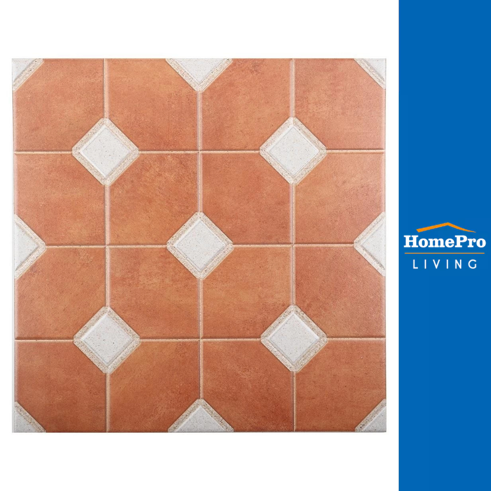 TARA กระเบื้องพื้น 16x16 นิ้ว อัลบาเซเต้ น้ำตาล PM 0.96M2 จัดส่งโดย HomePro