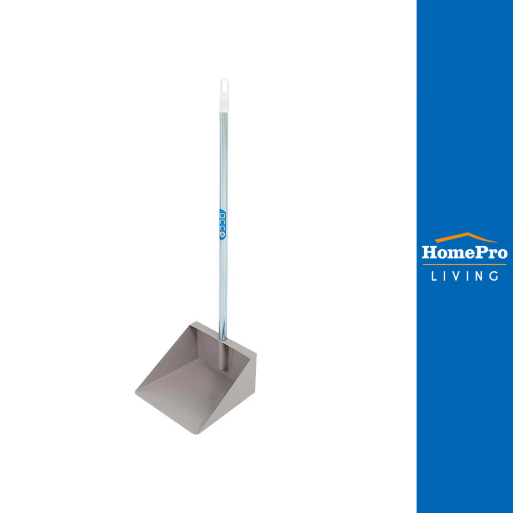 HomePro ที่โกยผงเหล็กพ่นสี ด้ามยาว M8 ACCO 9 นิ้ว สีเทา แบรนด์ ACCO