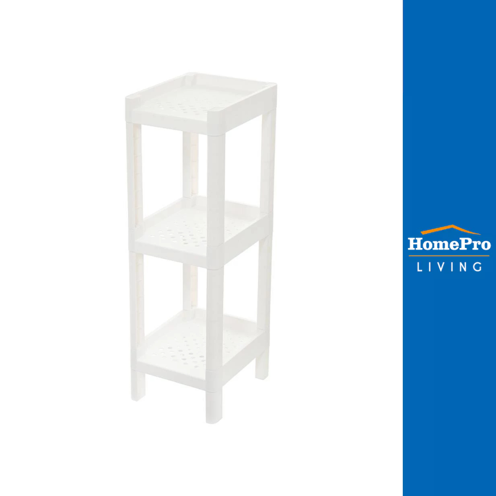 HomePro ชั้นวางของแคบ 3 ชั้น STACKO MONO 24x30x76 ซม. สีขาว แบรนด์ STACKO
