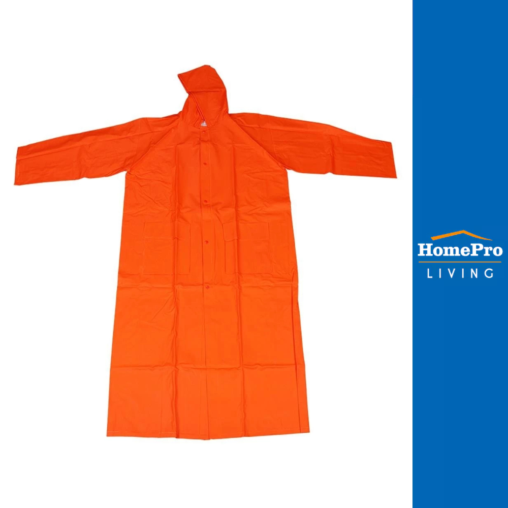 SUPER HIGHWAY เสื้อกันฝน สีส้ม