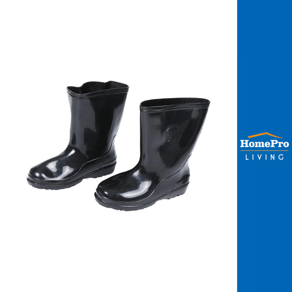 PIPES รองเท้าบูท สูง 10 นิ้ว เบอร์ 9.5 สีดำ