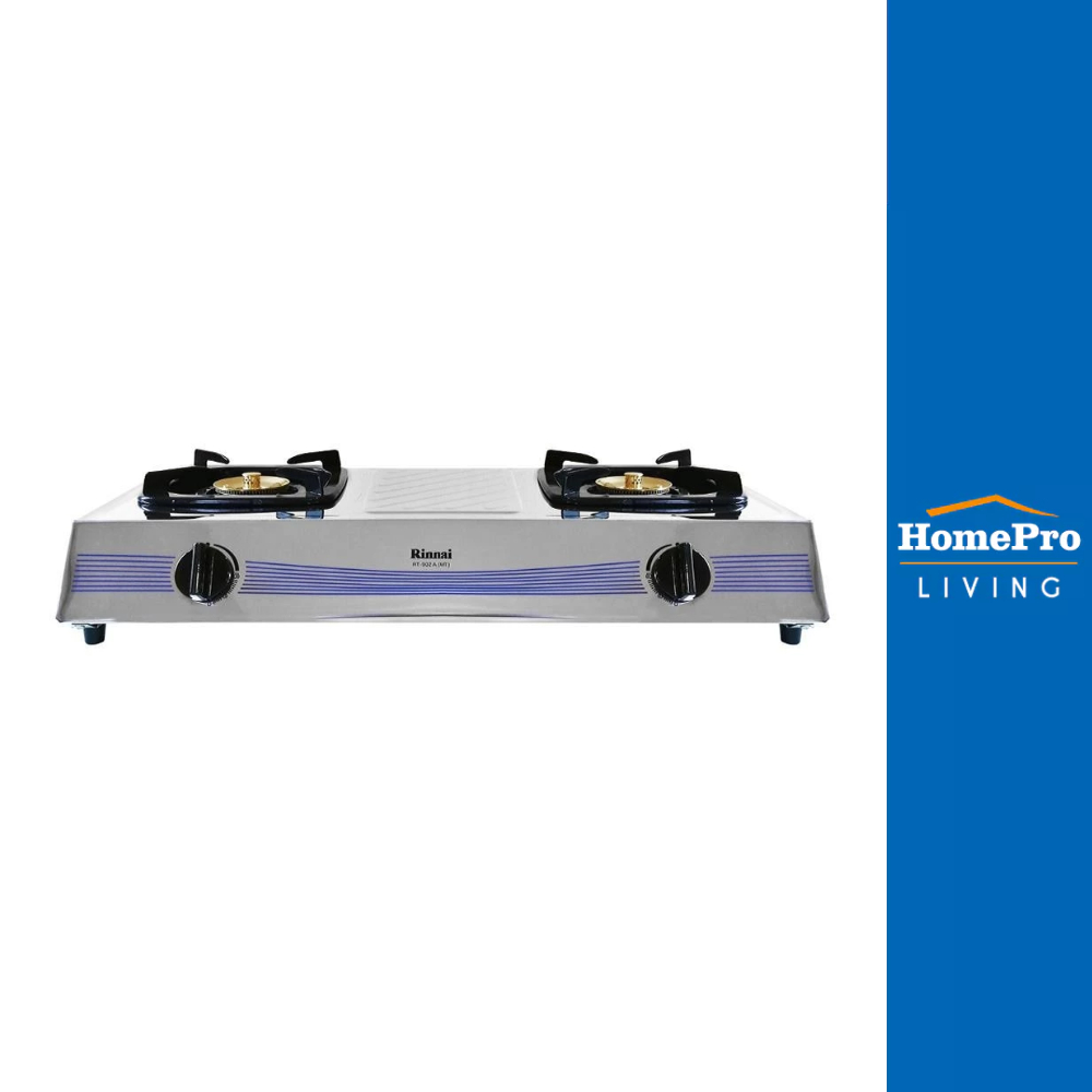 RINNAI เตาแก๊สตั้งโต๊ะ 2 หัวแก๊ส RT-902A(MT)