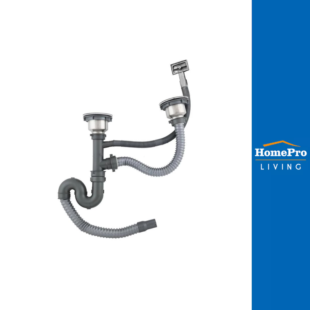 HomePro ชุดสะดือ PARNO AP-DR02 3.5 นิ้ว 2หัว สเตนเลส แบรนด์ PARNO