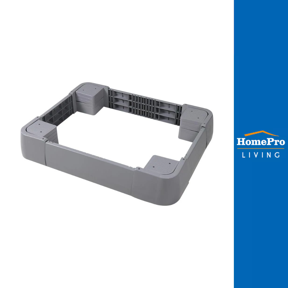 CKR PLASTIC ฐานรองเครื่องซักผ้าปรับได้ F-WS-WLL1 71-86X58-73 ซม. สีเทา SIZE L