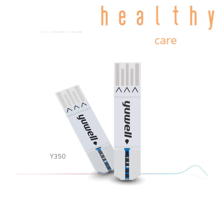 Yuwell แผ่นตรวจวัดระดับนํ้าตาลในเลือด Y350 (25 ชิ้น/กล่อง)