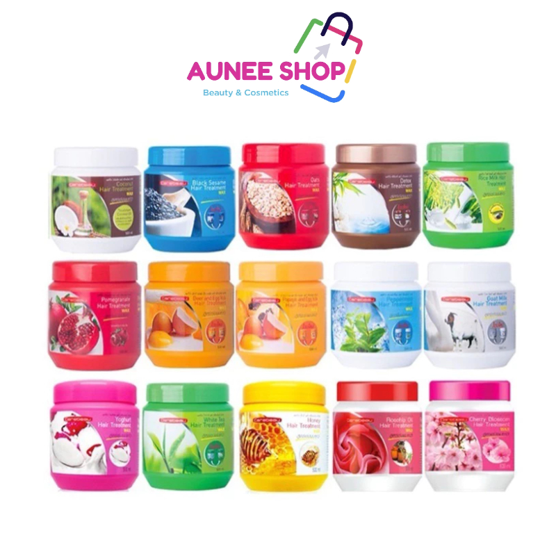 ส่งฟรี/มีไลฟ์ Aunee Shop (1 กระปุก) แคร์บิว แฮร์ ทรีทเม้นท์ แว็กซ์ บำรุงผม Carebeau hair treatment wax 500 ml.